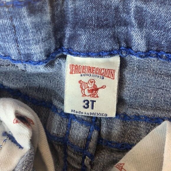 True Religion Cut Off Jean Shorts Size 3T - Picture 4 of 8